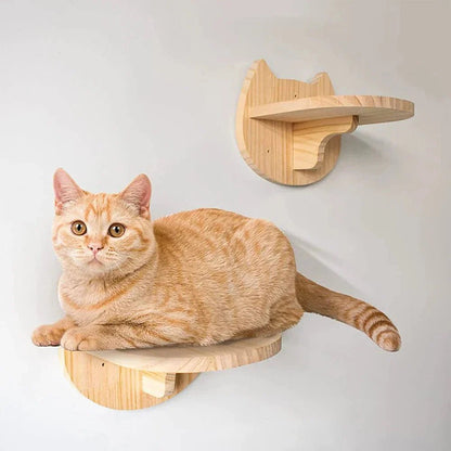 ClimbCat™ Étagère d'Observation en Bois - Chat Michou